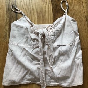 Brandy Melville Front Tie Crop Top
